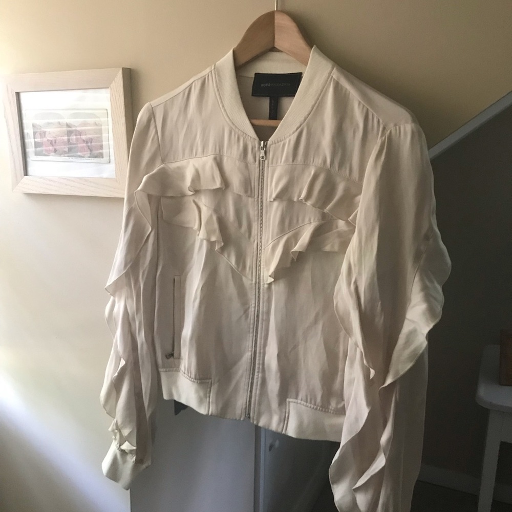 Lightweight BCBG silk jacket